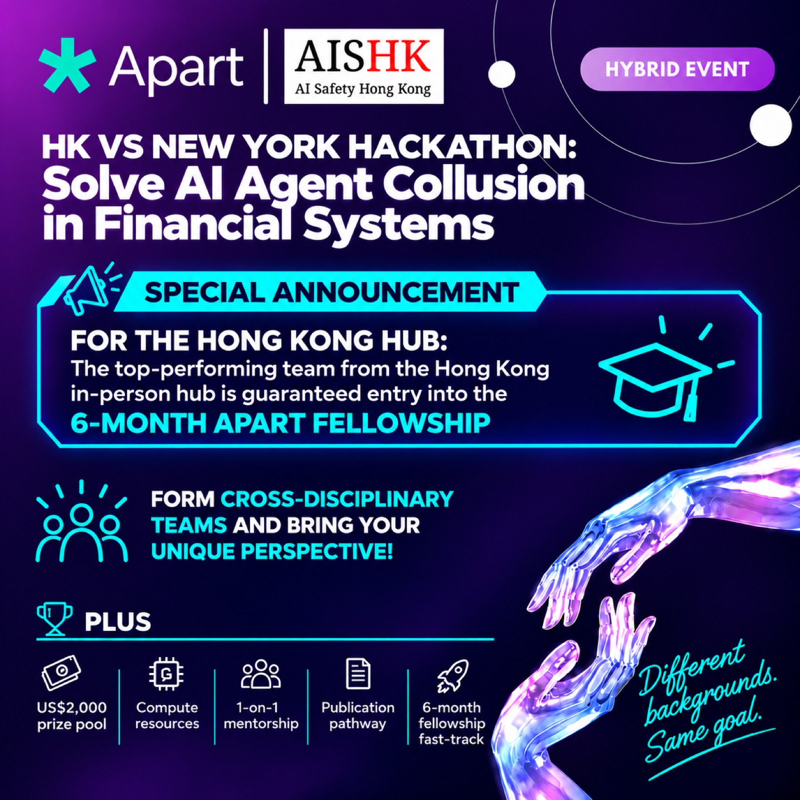 Hong Kong vs. New York AI Hackathon: Solve AI Agent Collusion in Financial Systems