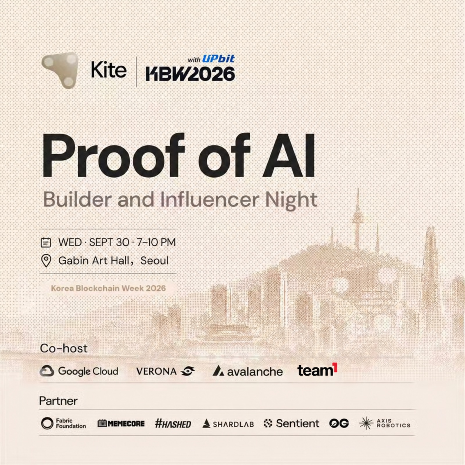 Proof of AI: Builder and Influencer Night | KBW 2026