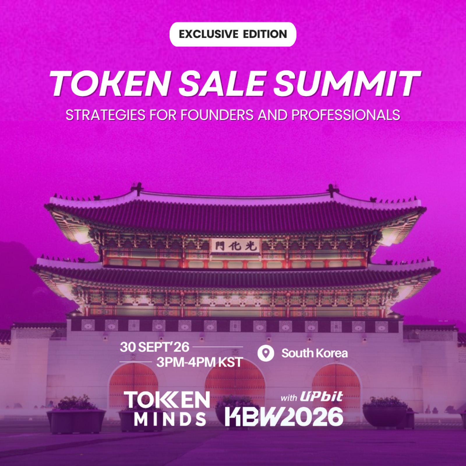 Token Sale Summit 2026 - Korea Blockchain Week