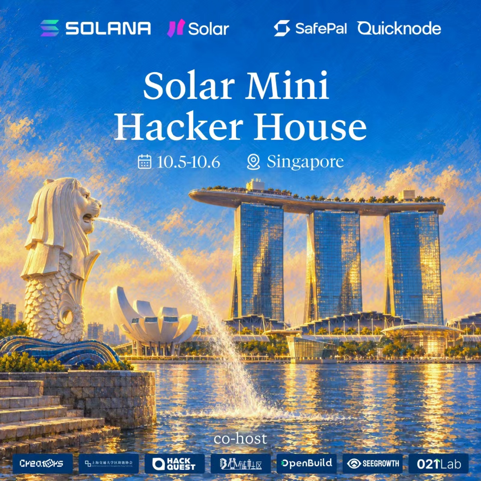 Solana Mini Hacker House x 021Lab · Singapore 2026