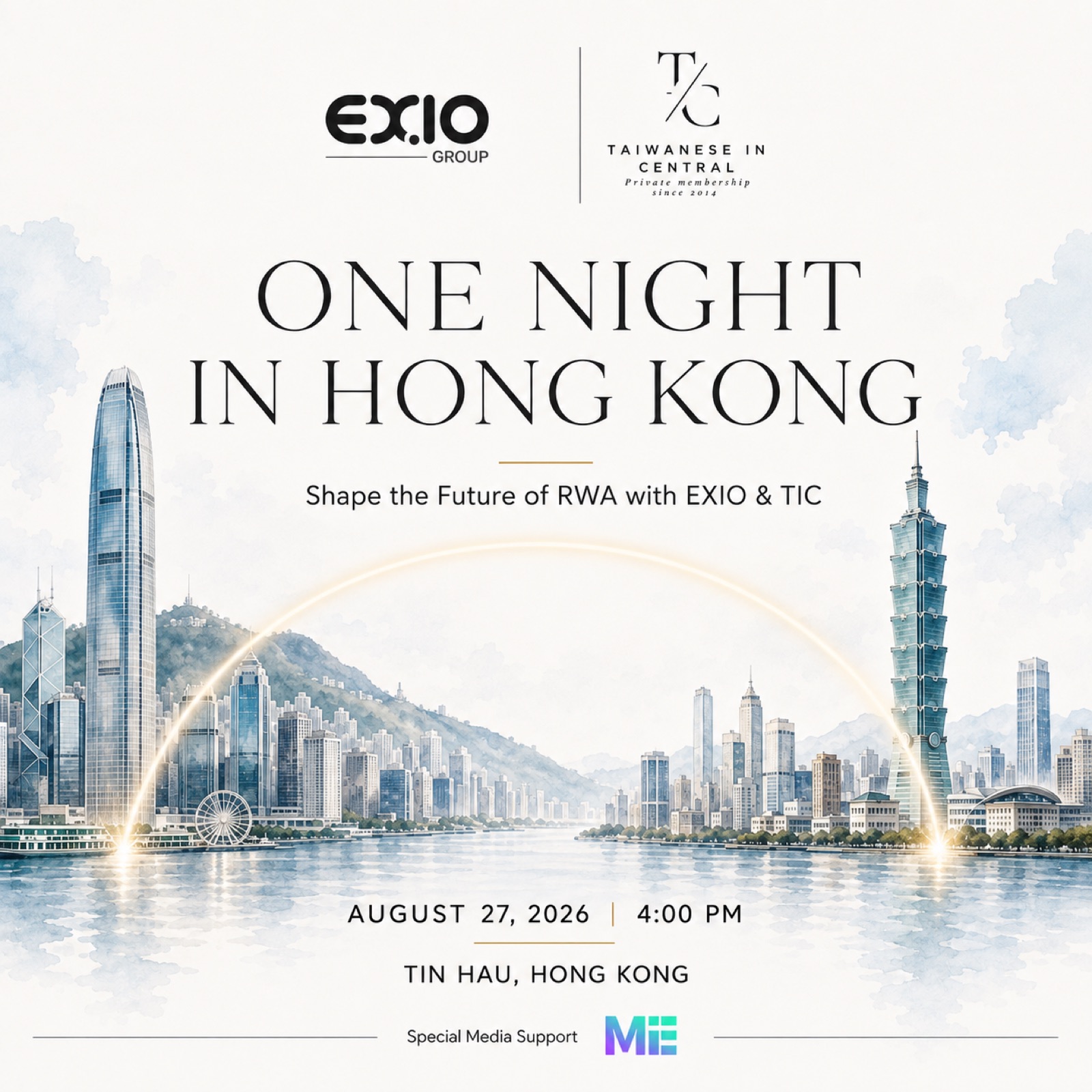 One Night in Hong Kong - Shape the Future of RWA with EX.IO & TIC!