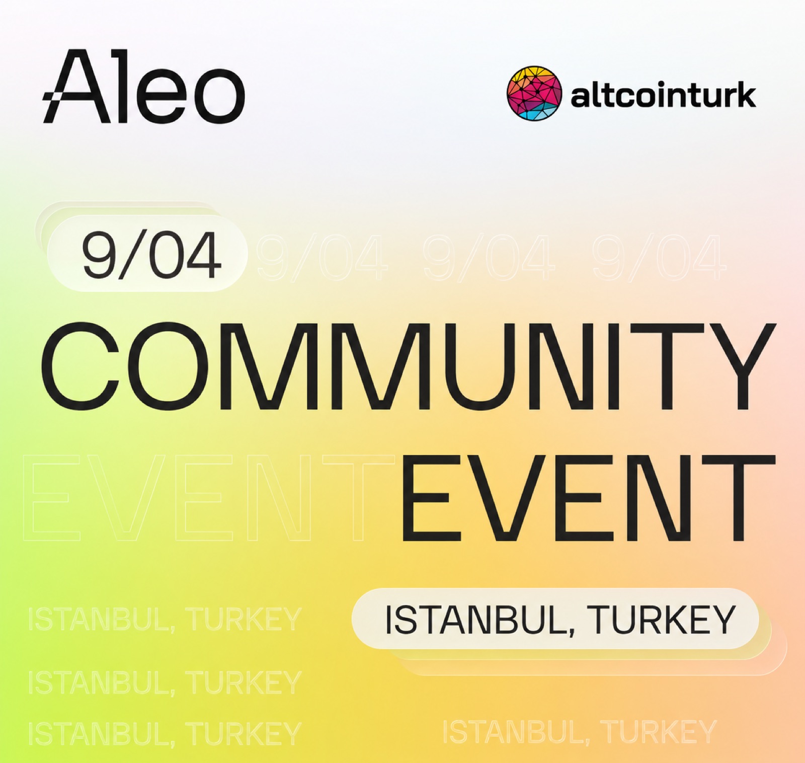 Aleo: Istanbul Community Event